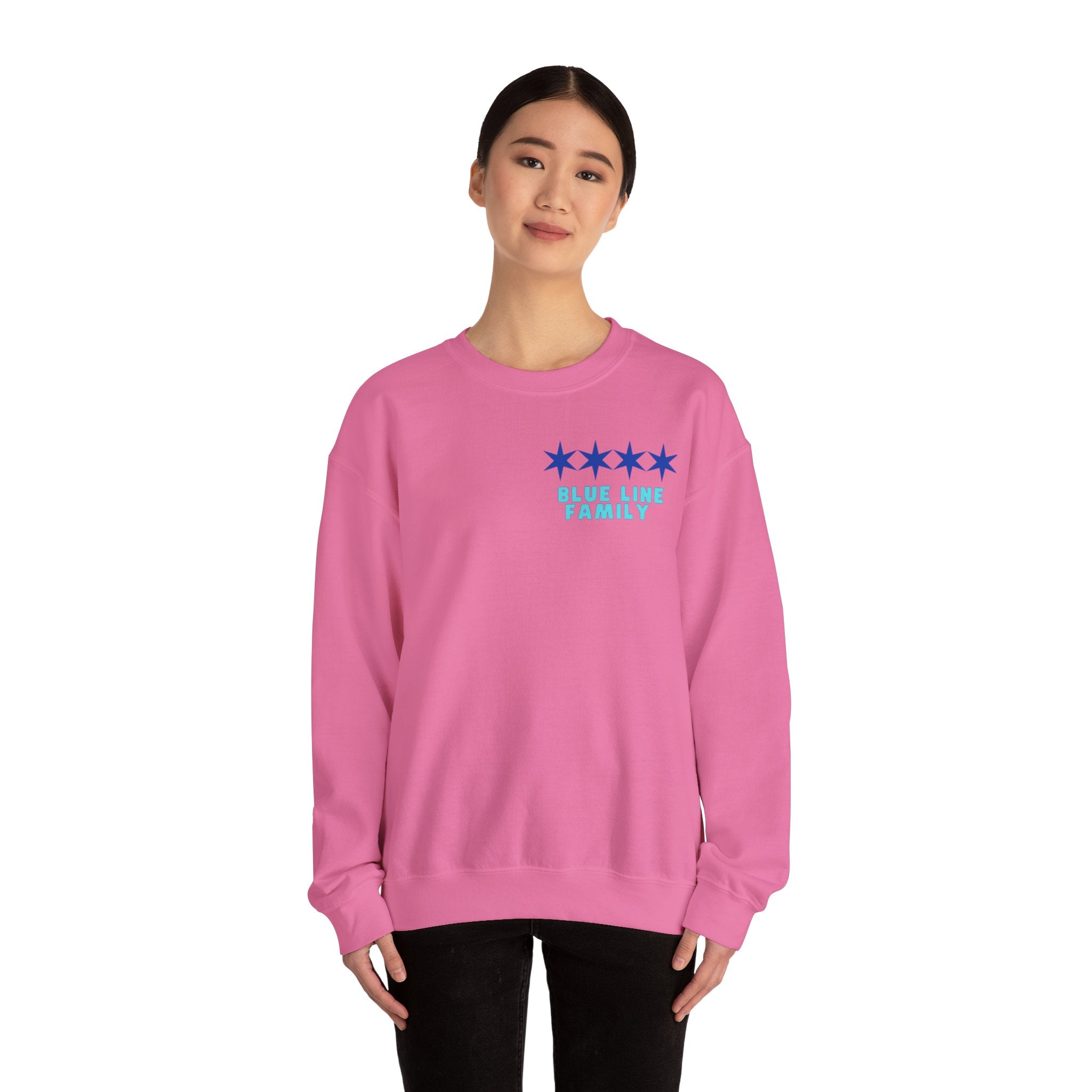 HUMANIZE THE BADGE Unisex Heavy Blend™ Crewneck Sweatshirt