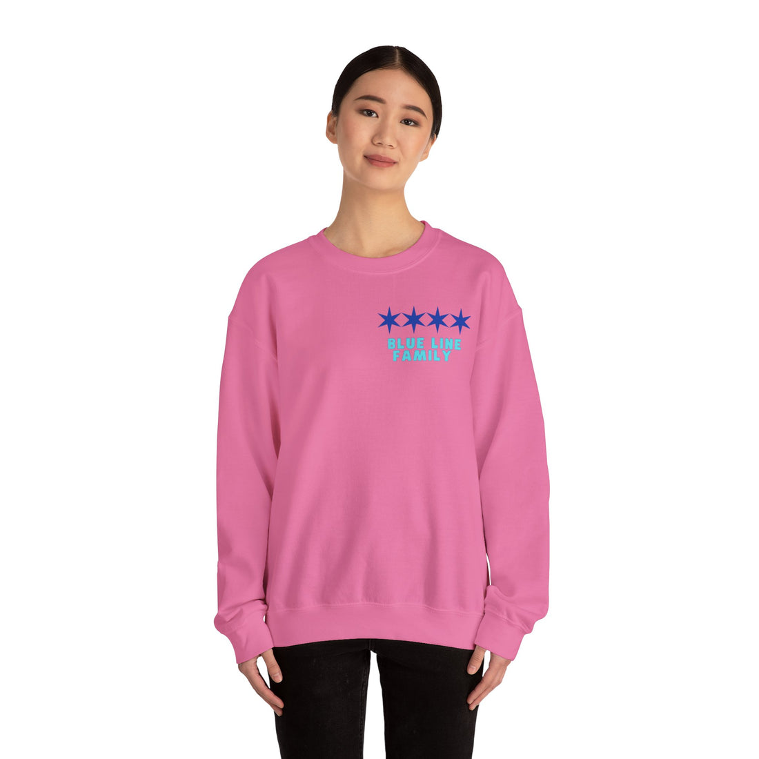 HUMANIZE THE BADGE Unisex Heavy Blend™ Crewneck Sweatshirt-ALL PROCEEDS OVER COST DONATED TO THE BREAST CANCER RESEARCH FOUNDATION
AVAILABLE UNTIL 10/30/24