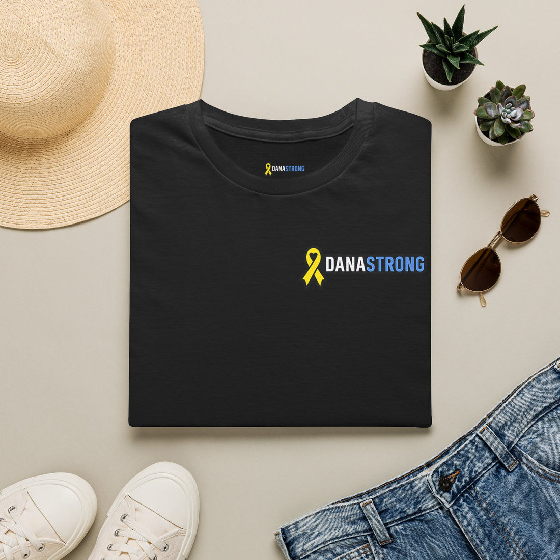 Dana Strong Support T-Shirt – Yellow Ribbon Awareness Tee