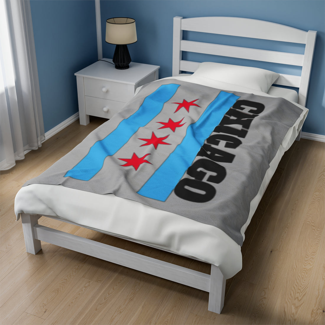 CHICAGO Velveteen Plush Blanket