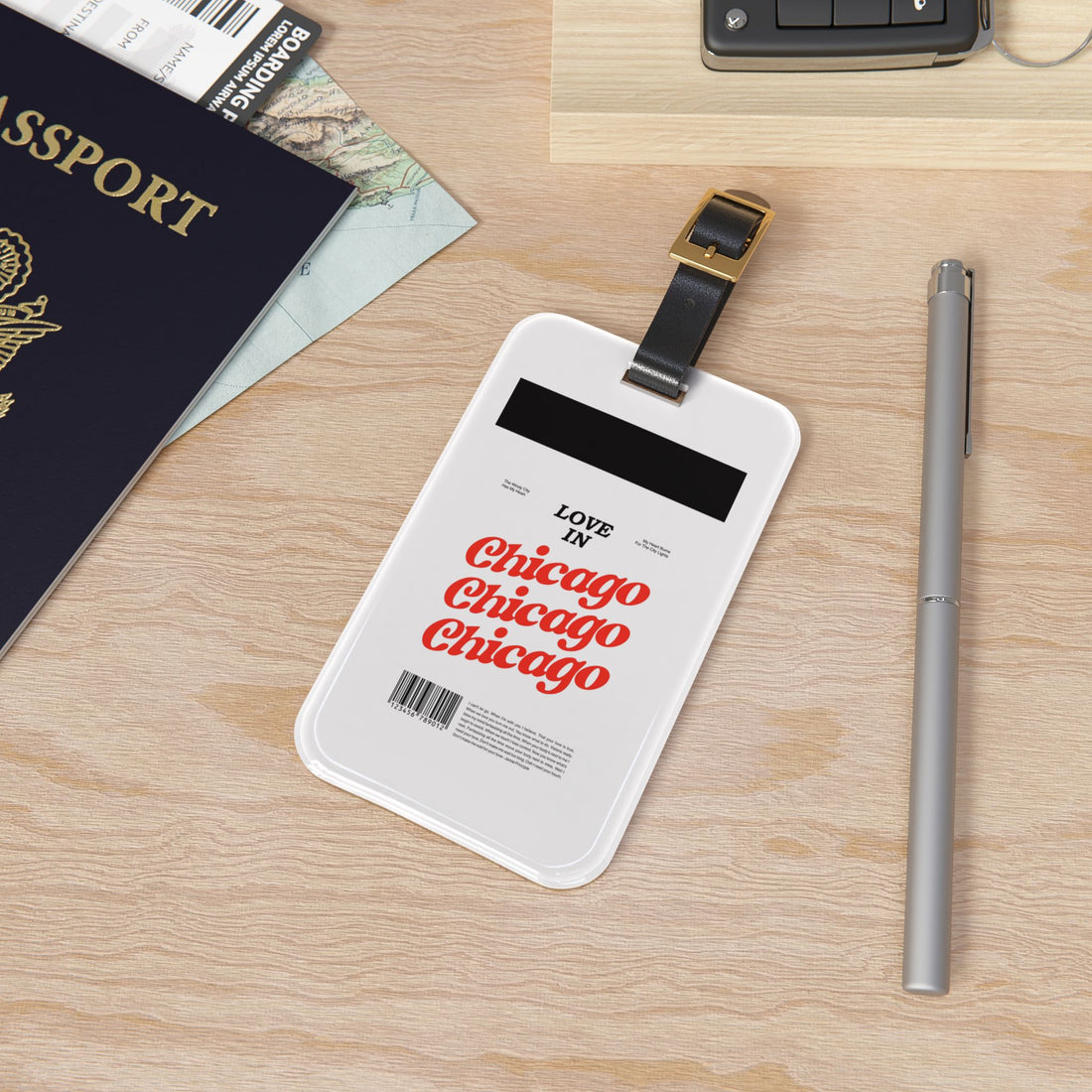 CHICAGO LOVE Luggage Tag
