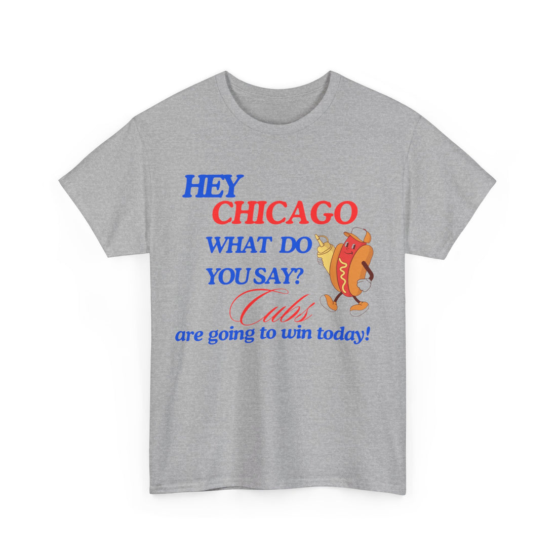 Hey CHICAGO Unisex Heavy Cotton Tee