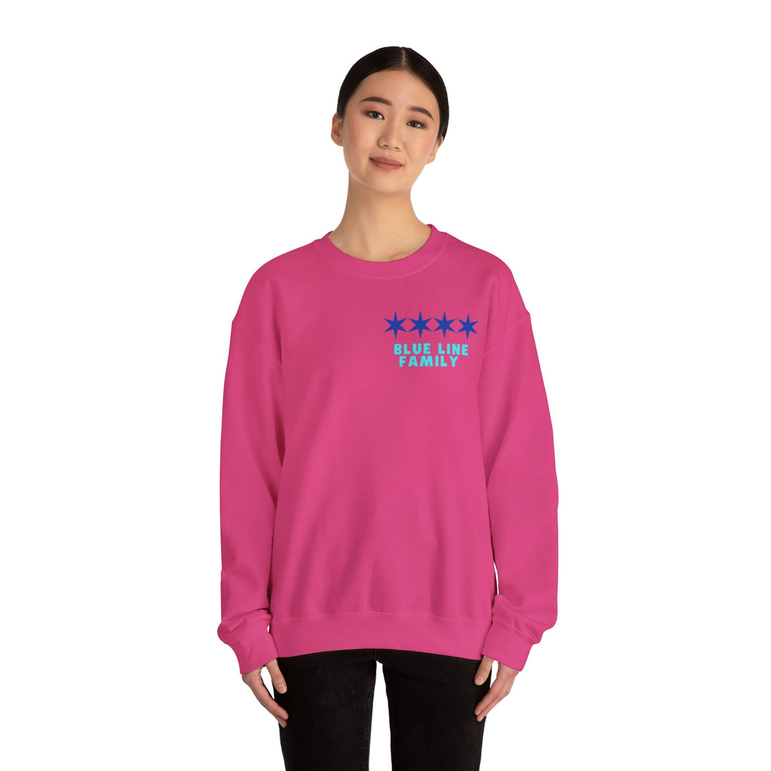 HUMANIZE THE BADGE Unisex Heavy Blend™ Crewneck Sweatshirt-ALL PROCEEDS OVER COST DONATED TO THE BREAST CANCER RESEARCH FOUNDATION
AVAILABLE UNTIL 10/30/24