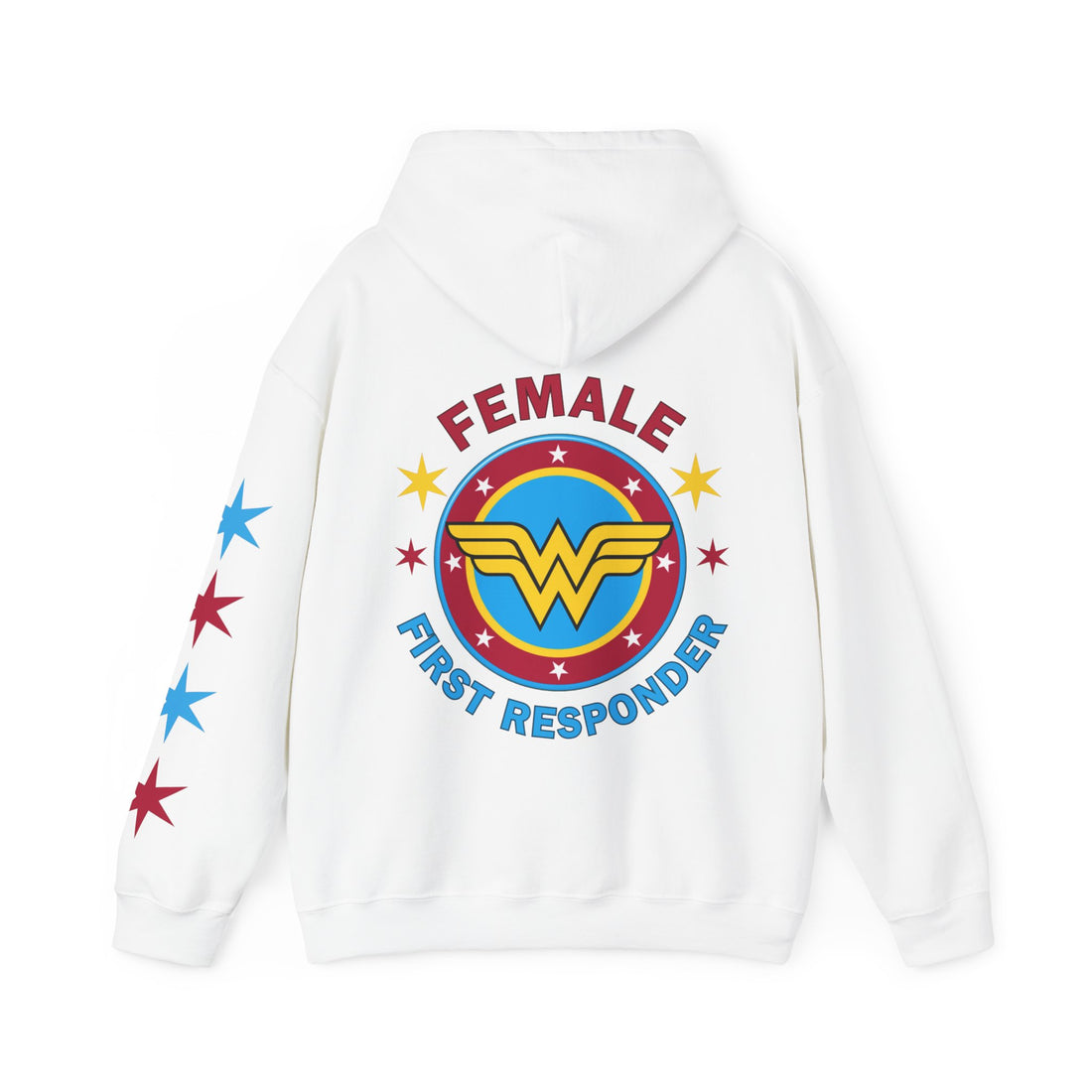 FEMALE FIRST RESPONDER Unisex Heavy Blend™ Hooded Sweatshirt-$5 donated from each purchase