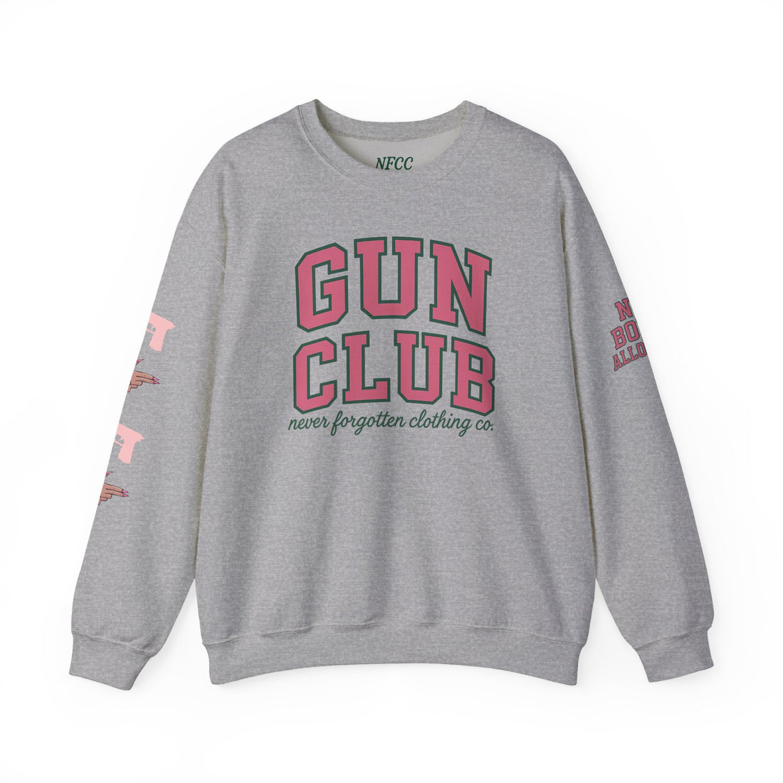Vintage Gun Club Crewneck Sweatshirt, Cozy Unisex Sweatshirt, Casual Layering Top, Gift for Gun Enthusiasts, Outdoor Apparel