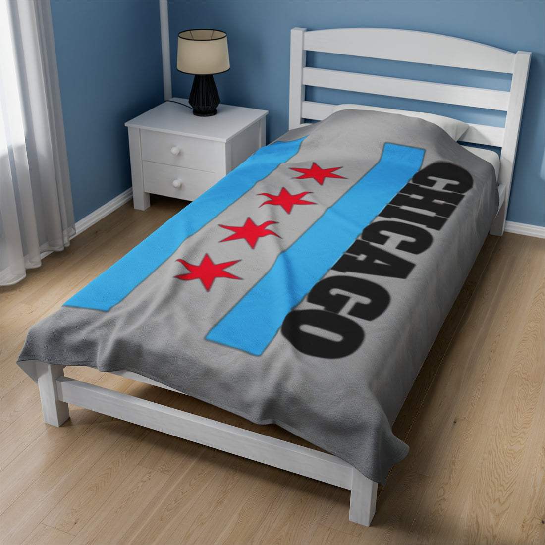 CHICAGO Velveteen Plush Blanket