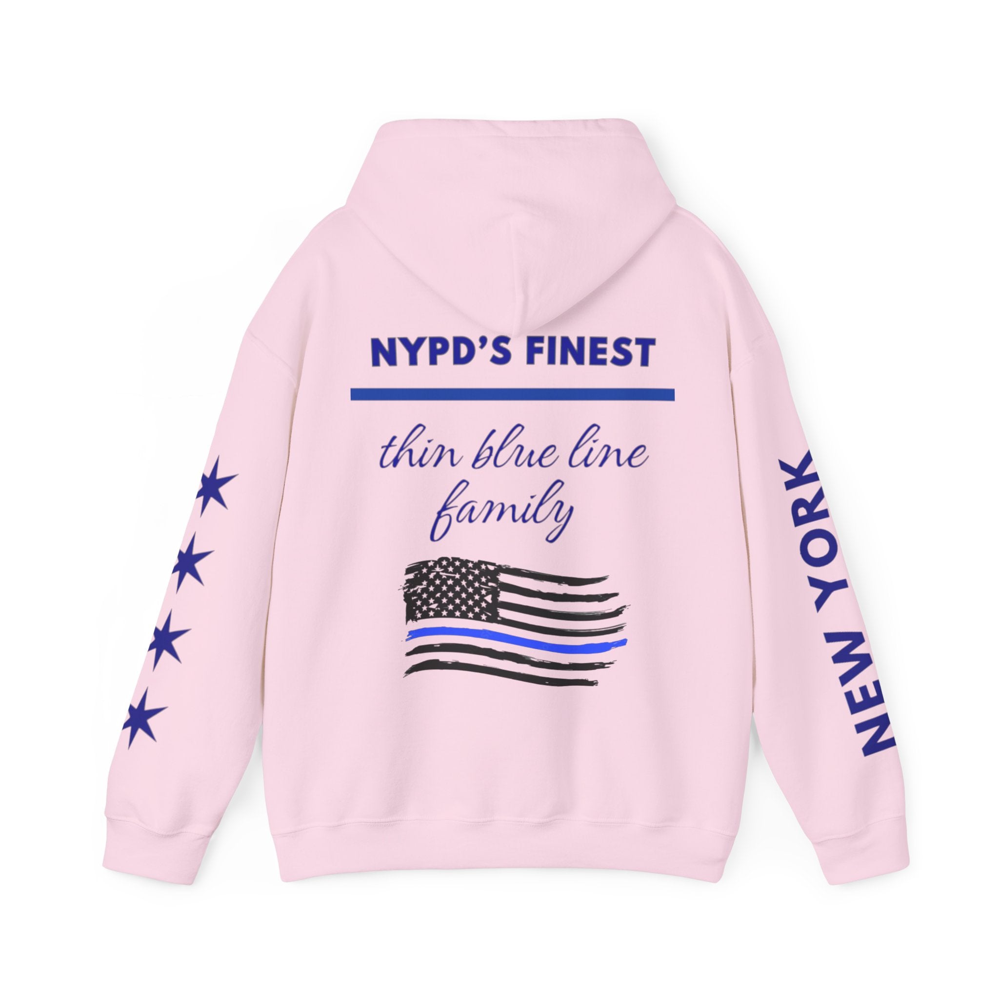 Chicago Police Officer hot Pink Star Hoodie