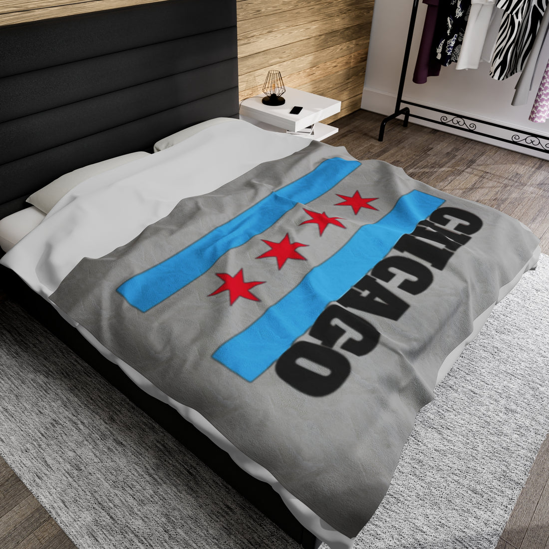 CHICAGO Velveteen Plush Blanket