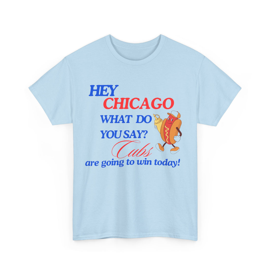 Hey CHICAGO Unisex Heavy Cotton Tee