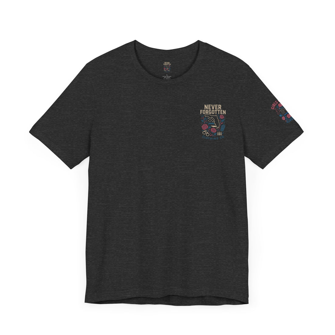 Unisex Jersey Tee - FLORIDA Female First Responder Stay Badass Graphic Tee