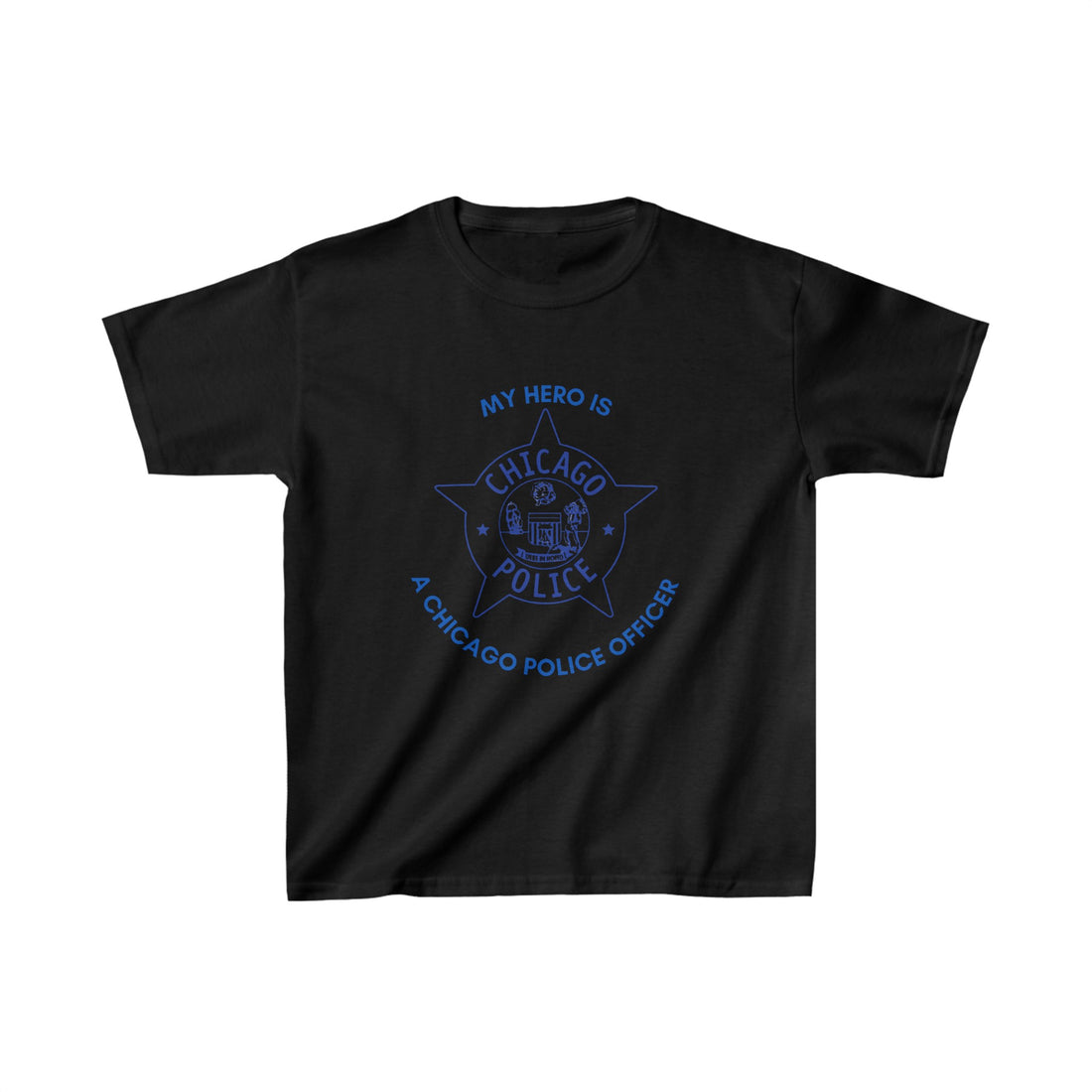 HERO IS CHICAGO POLICE Kids Heavy Cotton™ Tee, $4 from each purchase donated to the 100 club that supports families of the fallen.