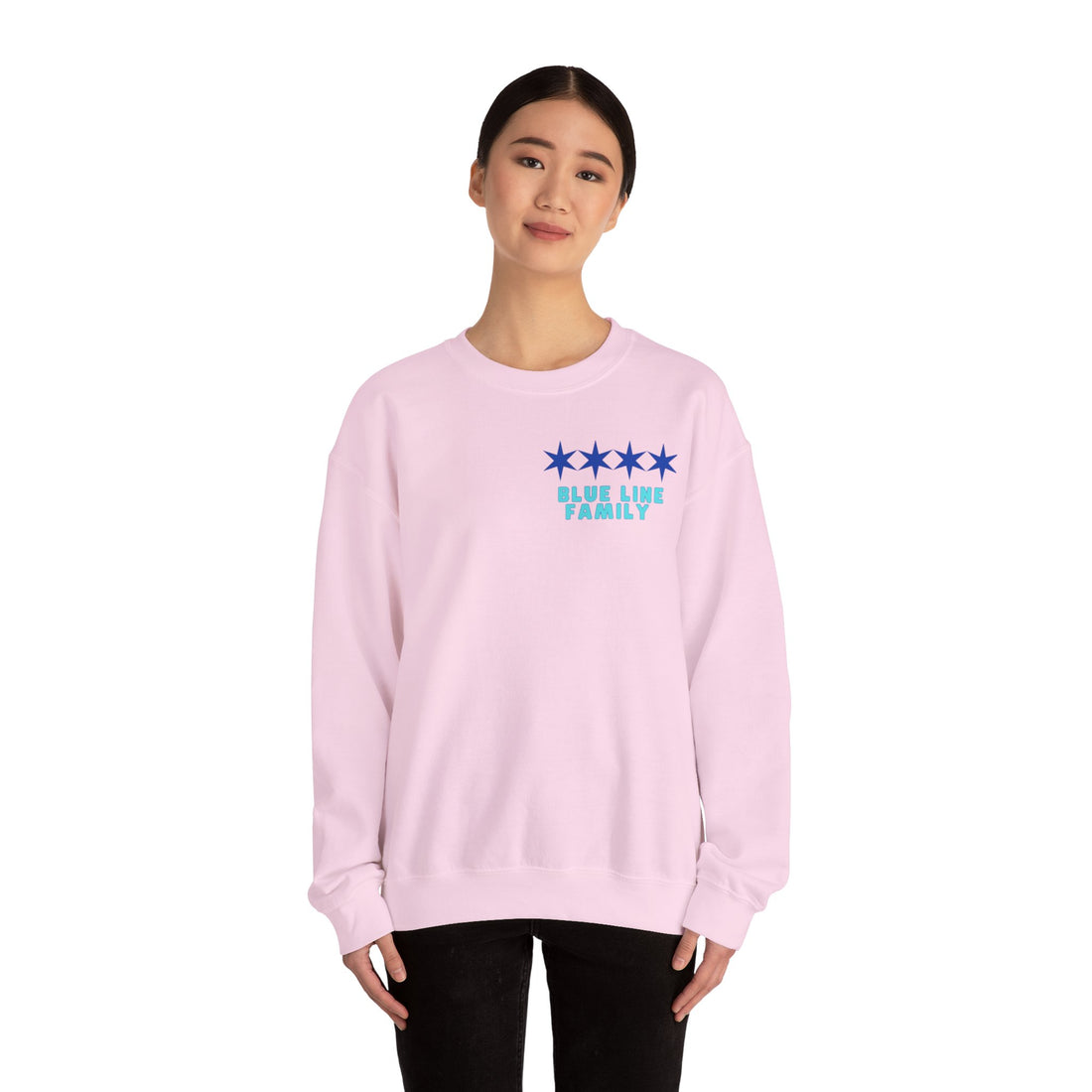 HUMANIZE THE BADGE Unisex Heavy Blend™ Crewneck Sweatshirt-ALL PROCEEDS OVER COST DONATED TO THE BREAST CANCER RESEARCH FOUNDATION
AVAILABLE UNTIL 10/30/24