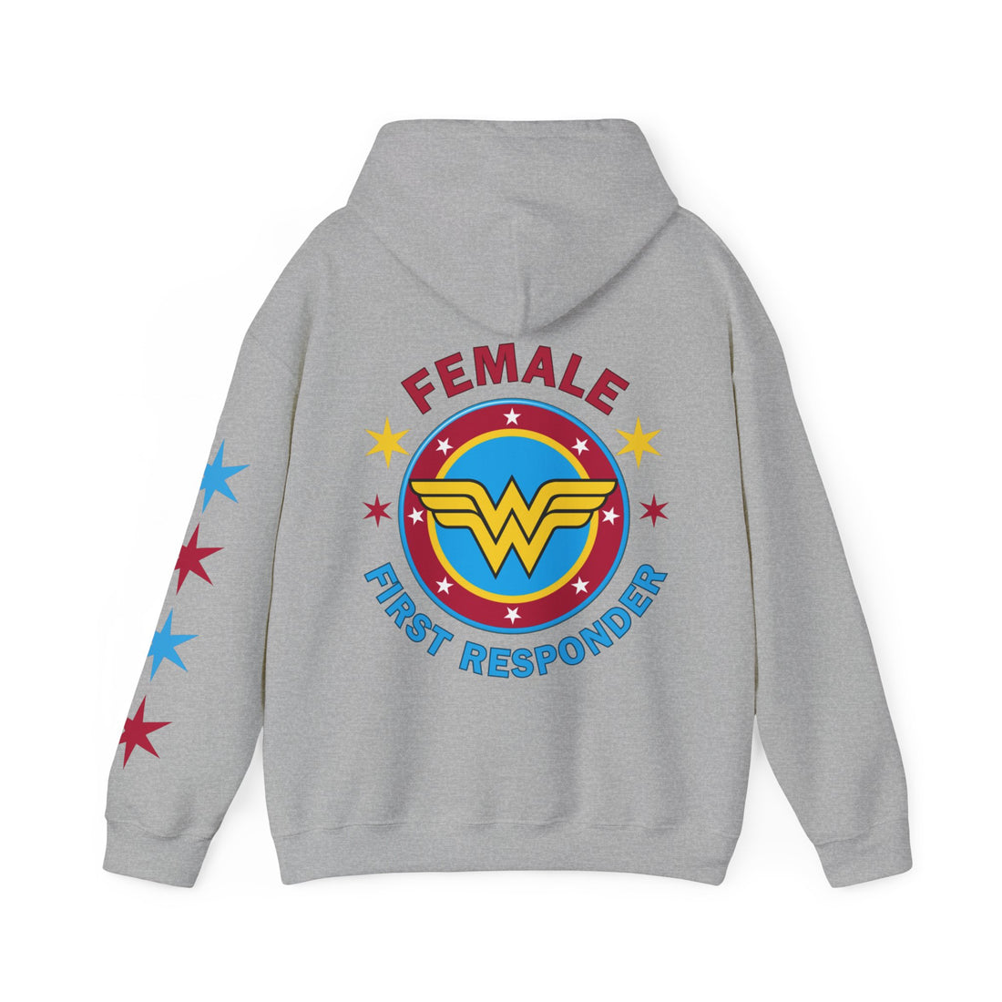 FEMALE FIRST RESPONDER Unisex Heavy Blend™ Hooded Sweatshirt-$5 donated from each purchase