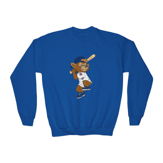 CHICAGO CUBBY BEAR YOUTH Crewneck Sweatshirt- $4 from each purchase donated to mental health services for first responders and their families.