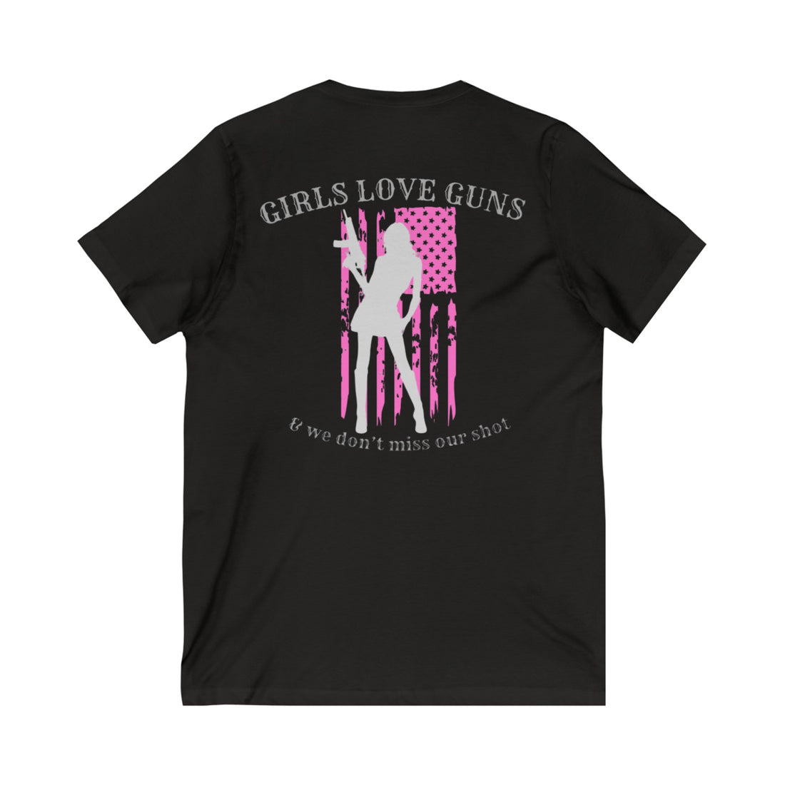 GIRLS LOVE GUNS V-Neck Tee