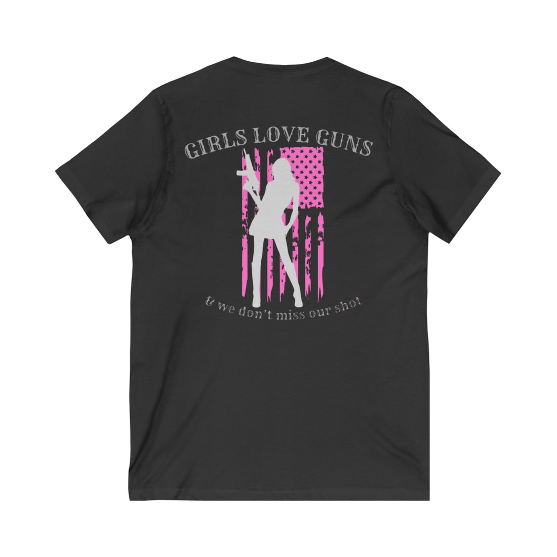 GIRLS LOVE GUNS V-Neck Tee