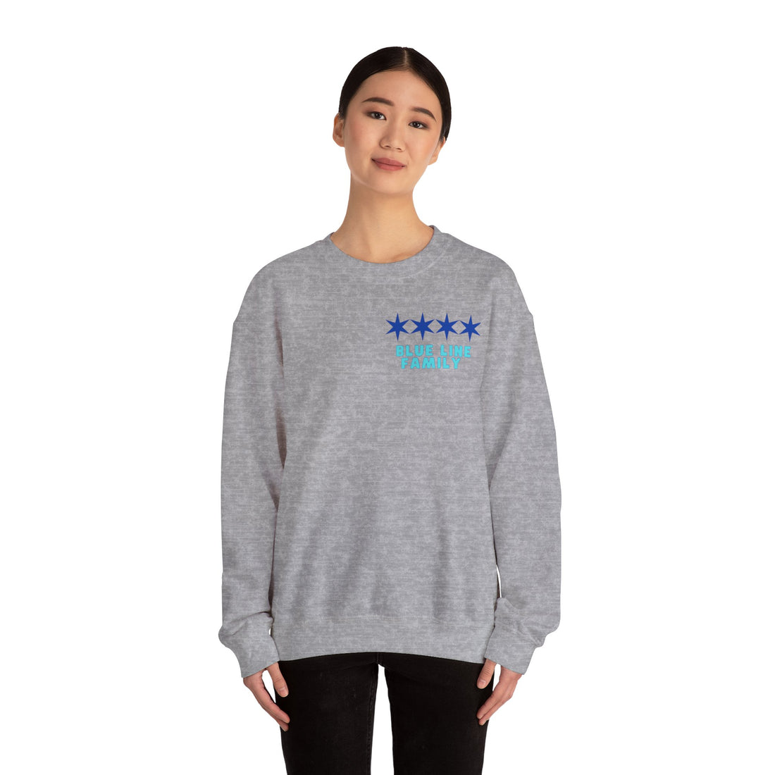 HUMANIZE THE BADGE Unisex Heavy Blend™ Crewneck Sweatshirt-ALL PROCEEDS OVER COST DONATED TO THE BREAST CANCER RESEARCH FOUNDATION
AVAILABLE UNTIL 10/30/24