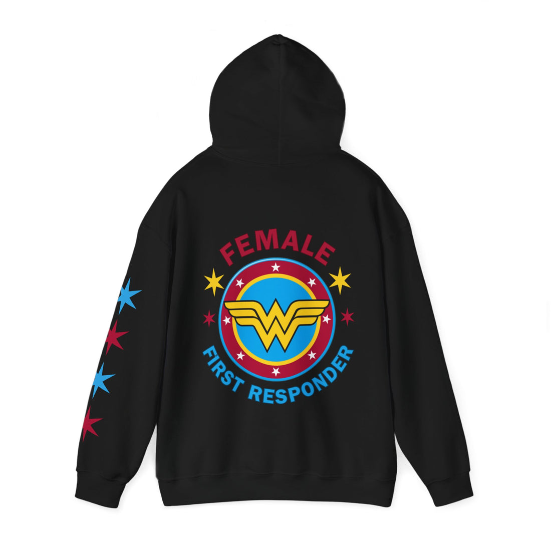 FEMALE FIRST RESPONDER Unisex Heavy Blend™ Hooded Sweatshirt-$5 donated from each purchase