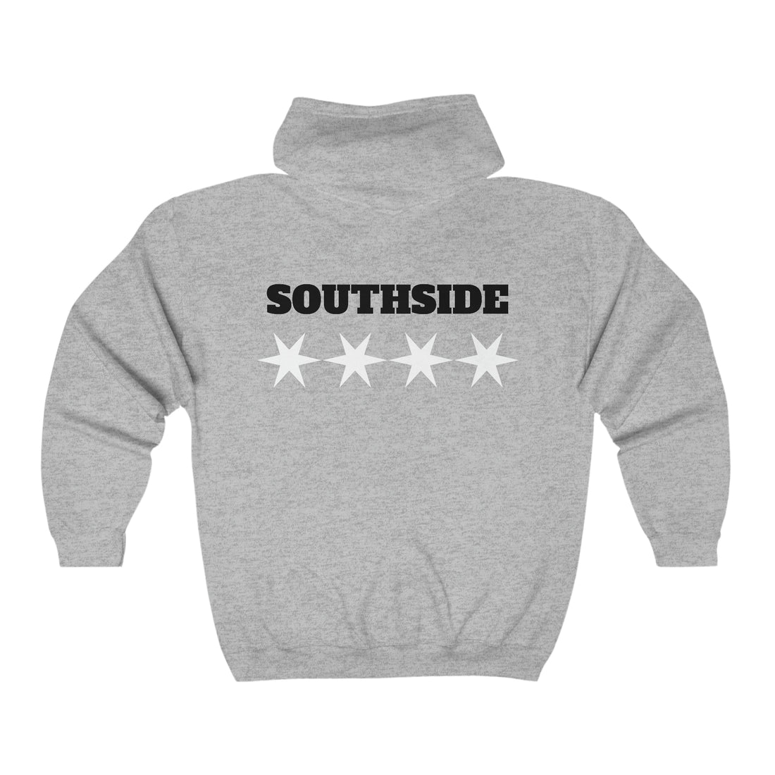 CHICAGO SOUTHSIDER SKULL Unisex Heavy Blend™ Full Zip Hooded Sweatshirt