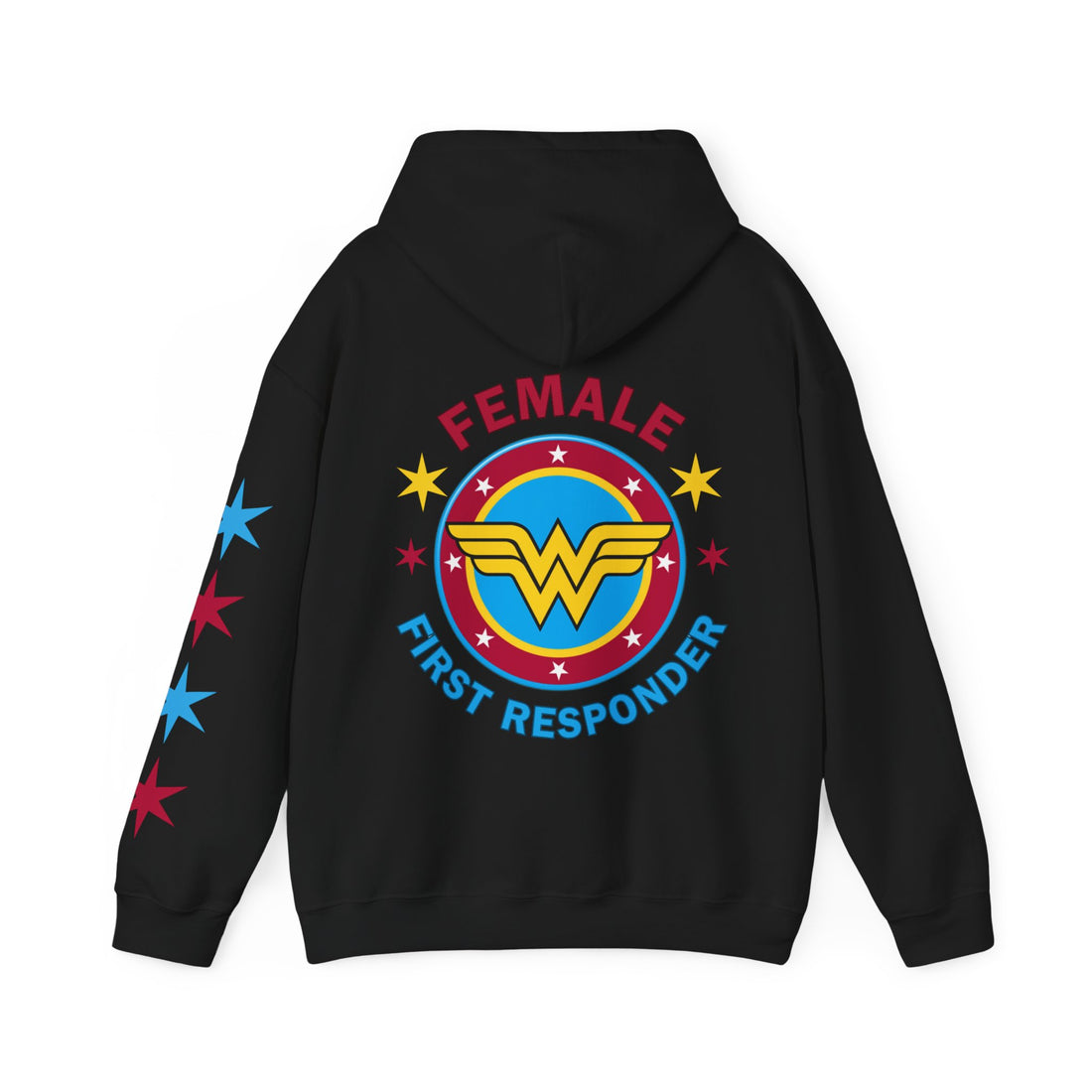 FEMALE FIRST RESPONDER Unisex Heavy Blend™ Hooded Sweatshirt-$5 donated from each purchase