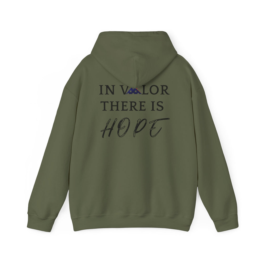 IN VALOR THERE IS HOPE Unisex Heavy Blend™ Hooded Sweatshirt