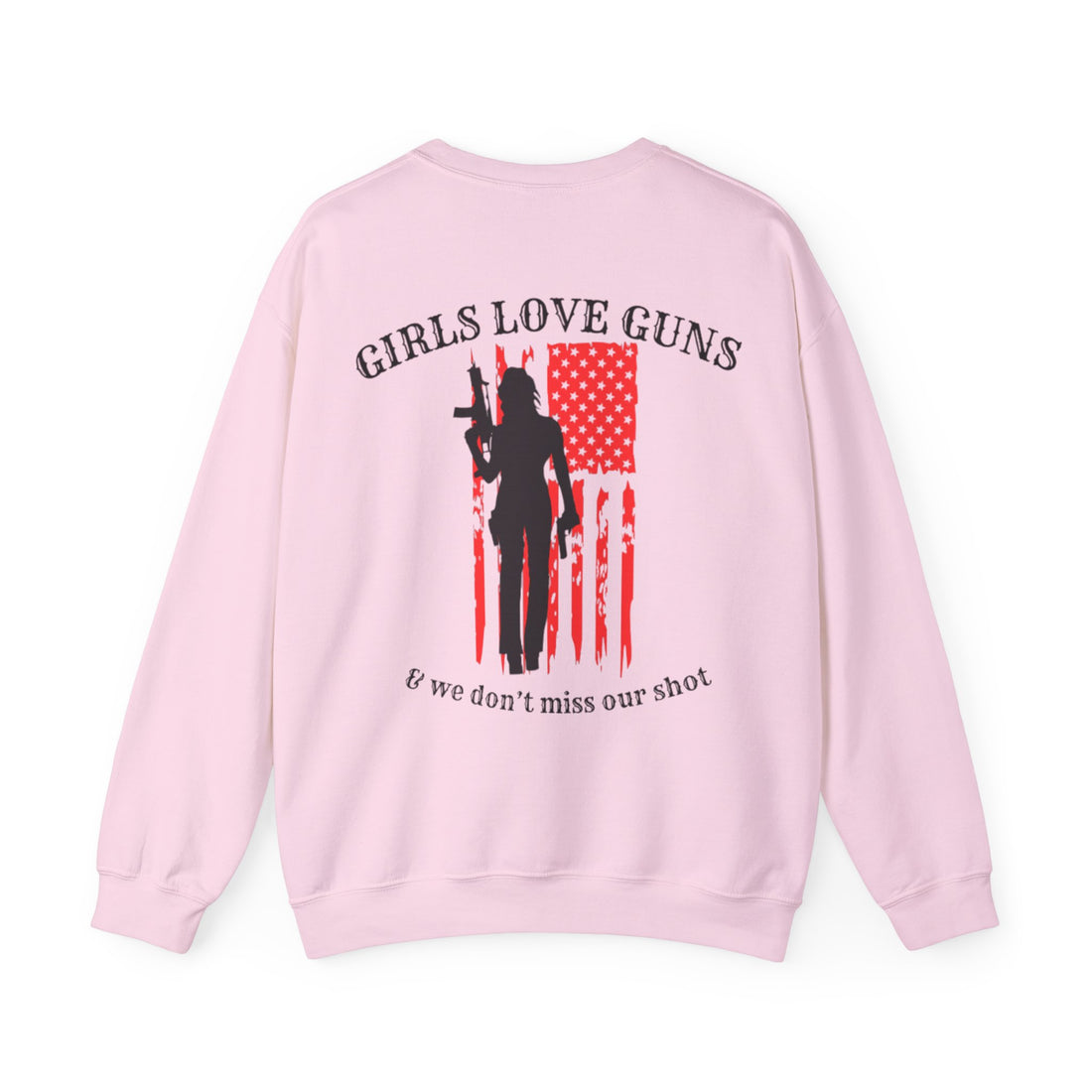 GIRLS LOVE GUNS 3- Unisex Heavy Blend™ Crewneck Sweatshirt