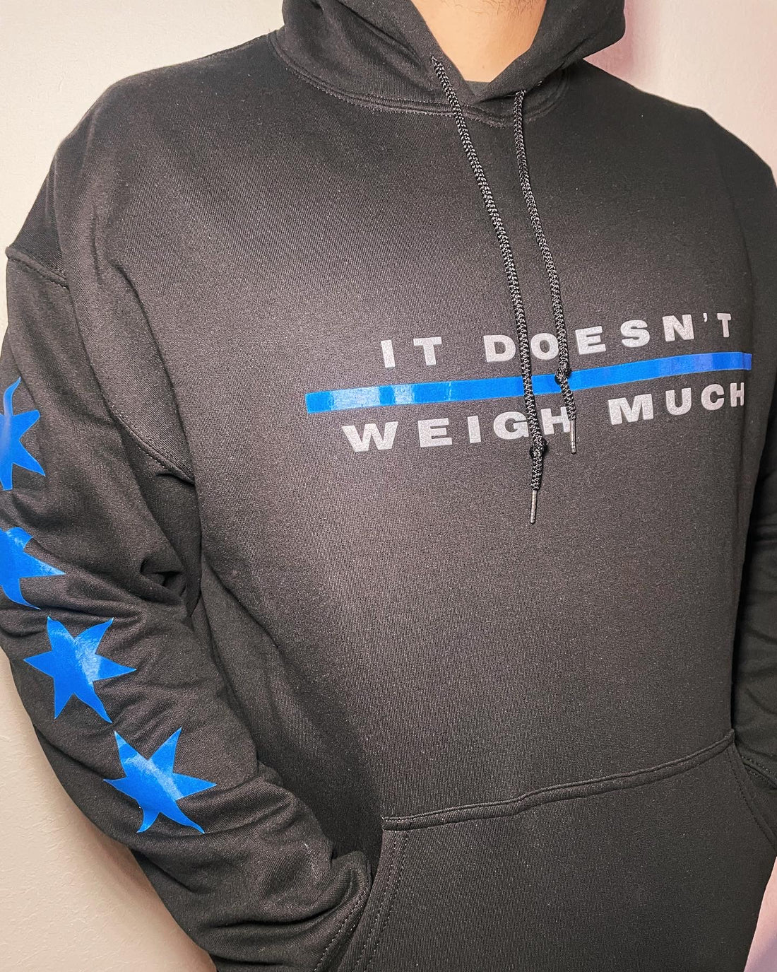 BADGE unisex hoodie. All proceeds over cost benefit the injured deputy and his family and family of a fallen corrections officer.